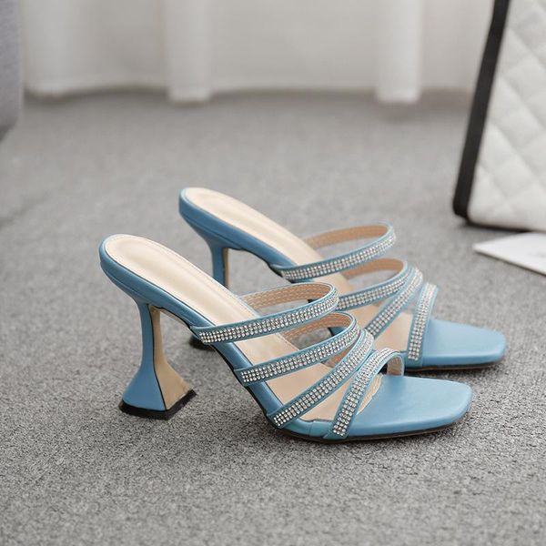 slippers shoes glitter slides woman's square toe heeled mules jelly 2021 high thin pu rome fabric crystal basic rubber strange, Black
slippers shoes glitter slides woman's square toe heeled mules jelly 2021 high thin pu rome fabric crystal basic rubber strange, Black