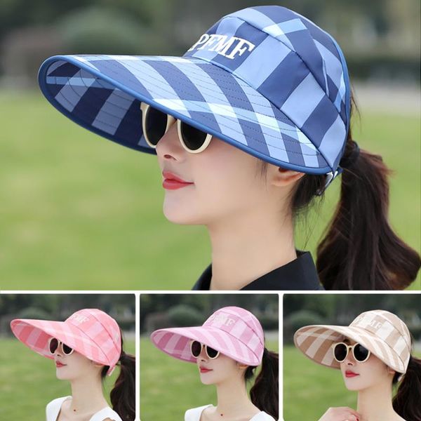 wide brim hats summer sun hat adjustable big heads cap ladies girl holiday uv protection beach packable visor wholesale, Blue;gray
wide brim hats summer sun hat adjustable big heads cap ladies girl holiday uv protection beach packable visor wholesale, Blue;gray