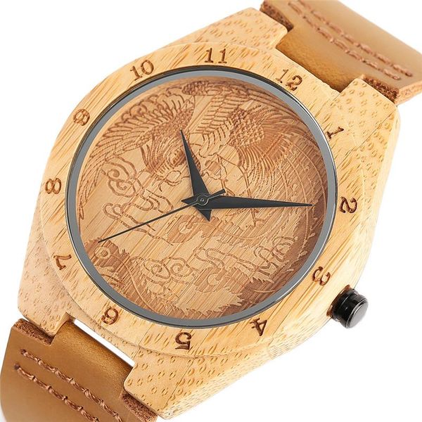 wristwatches lucky charm chinese creatures phoenix wooden watches excellent sculpture bamboo clock man's woman's quartz-watch hour, Slivery;brown
wristwatches lucky charm chinese creatures phoenix wooden watches excellent sculpture bamboo clock man's woman's quartz-watch hour, Slivery;brown