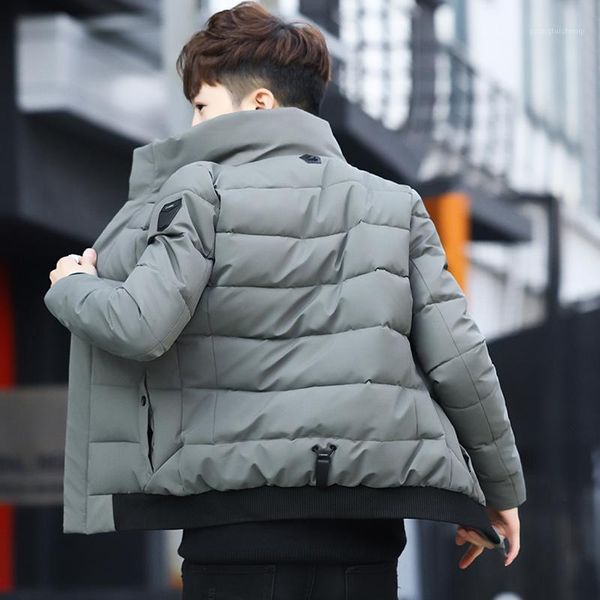 men's cotton-padded jacket winter 2021 collar short coat handsome down & parkas, Black
men's cotton-padded jacket winter 2021 collar short coat handsome down & parkas, Black