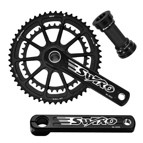 bike heels & chainwheels aluminum alloy 12 speed bicycle crank set 170mm/175mm crankset 53t/39t chainring with bottom bracket for road
bike heels & chainwheels aluminum alloy 12 speed bicycle crank set 170mm/175mm crankset 53t/39t chainring with bottom bracket for road