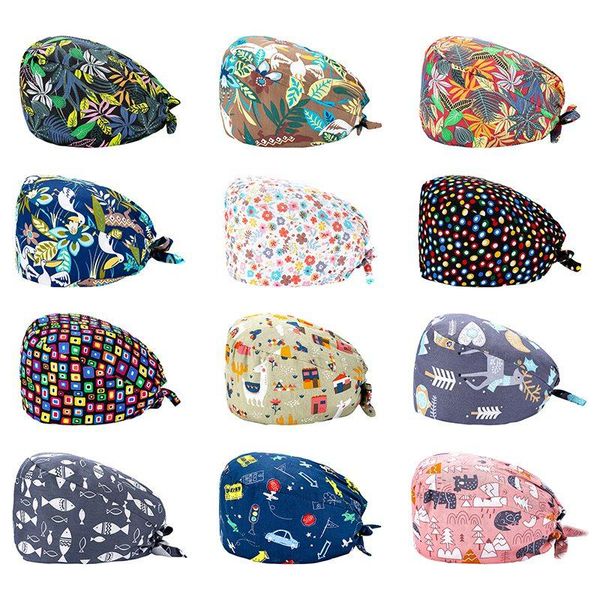 beanie/skull caps tie back hat cotton printing clearance pattern scrub with buttons washable sweatband beautician dust proof, Blue;gray
beanie/skull caps tie back hat cotton printing clearance pattern scrub with buttons washable sweatband beautician dust proof, Blue;gray