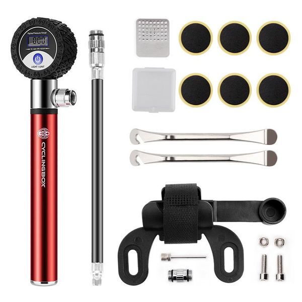 tools manual portable bicycle pump mountain aluminum alloy bike lcd digital display tire repair kit tool pressure gauge equipment
tools manual portable bicycle pump mountain aluminum alloy bike lcd digital display tire repair kit tool pressure gauge equipment