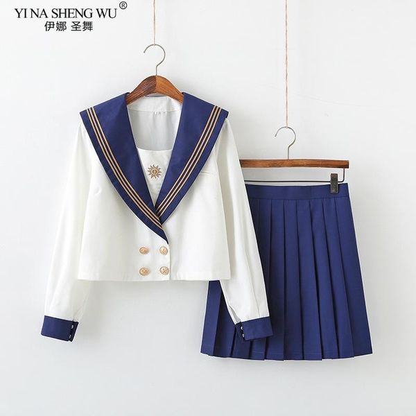 japanese school uniforms anime cos sailor suit navy blue jk uniforms college middle school uniform women girls students costume, Red
japanese school uniforms anime cos sailor suit navy blue jk uniforms college middle school uniform women girls students costume, Red