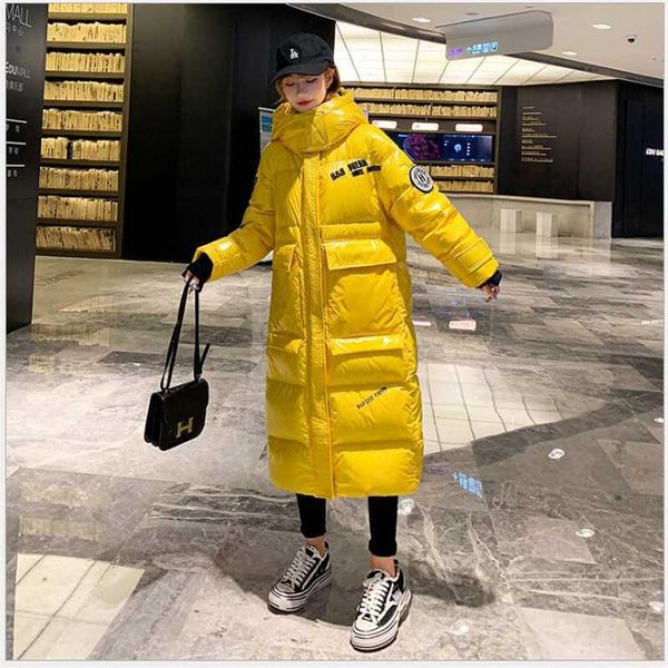 2021 winter jacket women glossy plus size long women's winter coat hooded thick down jacket parka female jaqueta inverno r728, Black
2021 winter jacket women glossy plus size long women's winter coat hooded thick down jacket parka female jaqueta inverno r728, Black