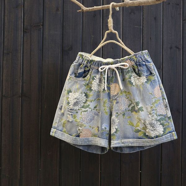 women's shorts new summer women print hole elastic waist casual short jeans japan style cotton wide leg o0eo, White;black
women's shorts new summer women print hole elastic waist casual short jeans japan style cotton wide leg o0eo, White;black