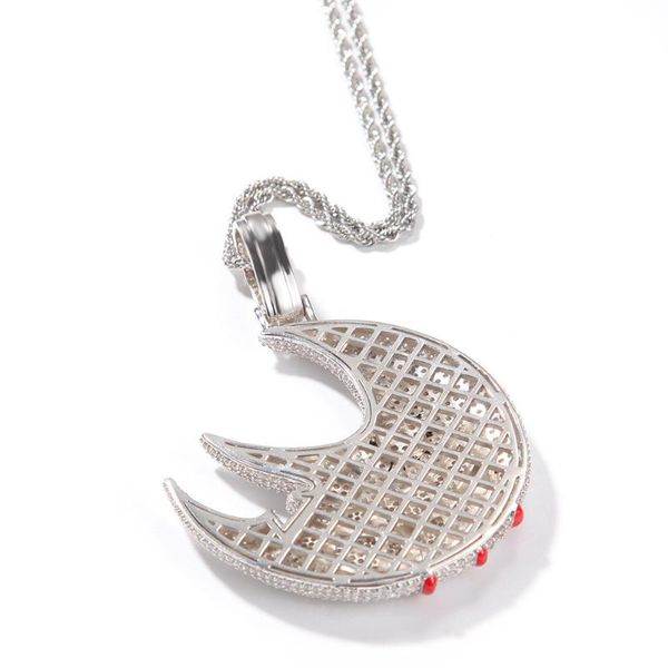 chains ins moon pendant necklace, Silver