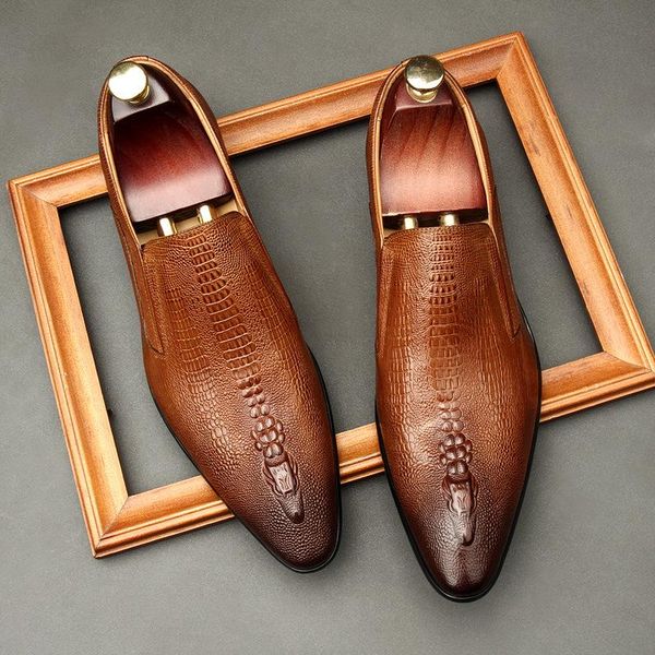 dress shoes handmade mens wedding oxford black khaki genuine leather brogue men's slip on business formal for men
dress shoes handmade mens wedding oxford black khaki genuine leather brogue men's slip on business formal for men