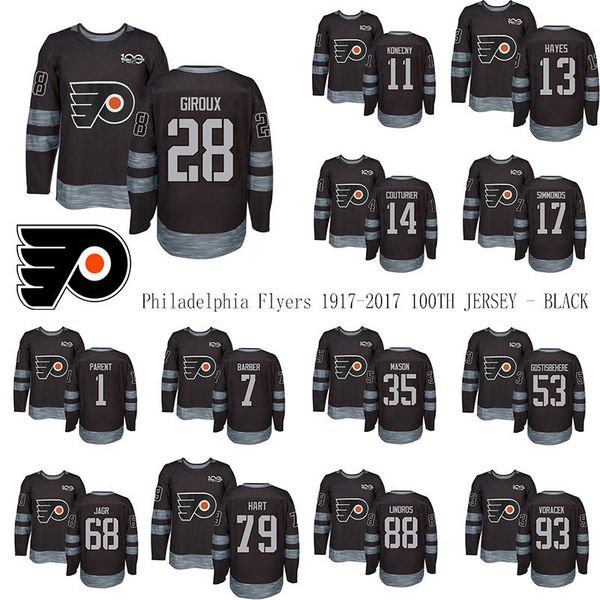 philadelphia flyers 1917-2017 100th anniversary black jersey 28 giroux 13 kevin hayes 17 simmonds 53 gostisbehere 93 voracek hockey jerseys, Black;red
philadelphia flyers 1917-2017 100th anniversary black jersey 28 giroux 13 kevin hayes 17 simmonds 53 gostisbehere 93 voracek hockey jerseys, Black;red