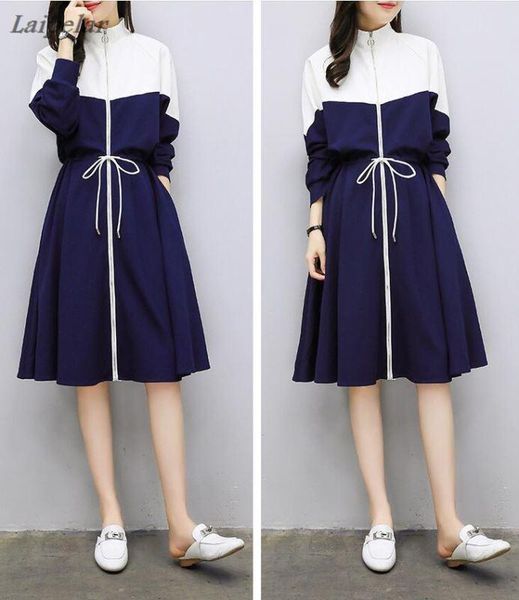 casual dresses women's autumn simple blue and white a line dress drawstring zipper patchwork long sleeve midi please size, Black;gray
casual dresses women's autumn simple blue and white a line dress drawstring zipper patchwork long sleeve midi please size, Black;gray