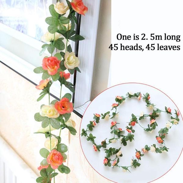 artificial flower plant artificial rose flower floral party wedding hanging vine fake garland decor l3t4
artificial flower plant artificial rose flower floral party wedding hanging vine fake garland decor l3t4