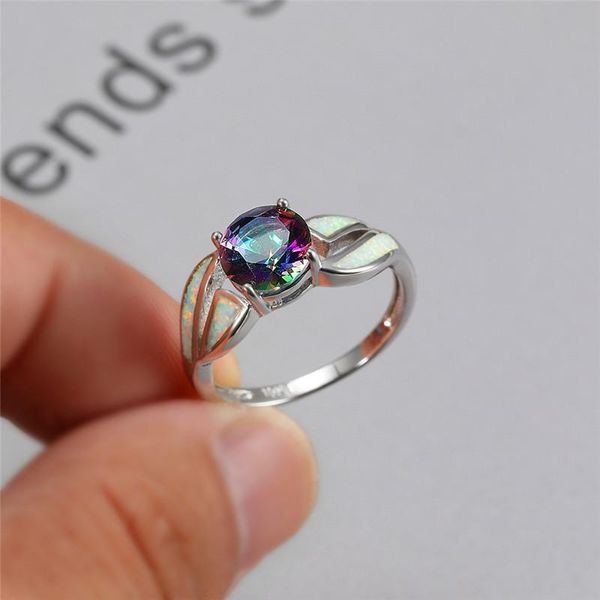 wedding rings female luxury white opal ring multicolor crystal round stone vintage silver color hollow engagement for women, Slivery;golden
wedding rings female luxury white opal ring multicolor crystal round stone vintage silver color hollow engagement for women, Slivery;golden