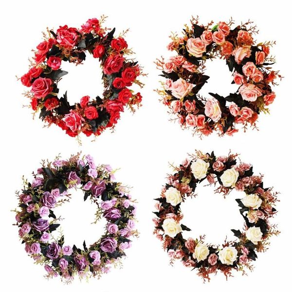 1pcs rose wreath silk floral home wall decor artificial garland rose artificial soap fragrant wedding bouquets
1pcs rose wreath silk floral home wall decor artificial garland rose artificial soap fragrant wedding bouquets