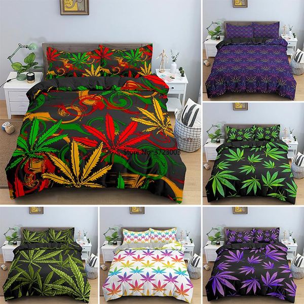 bedding sets colored plant leaf pattern set bedroom home decor single double king size down bed cover pillowcase 2/3 pcs
bedding sets colored plant leaf pattern set bedroom home decor single double king size down bed cover pillowcase 2/3 pcs