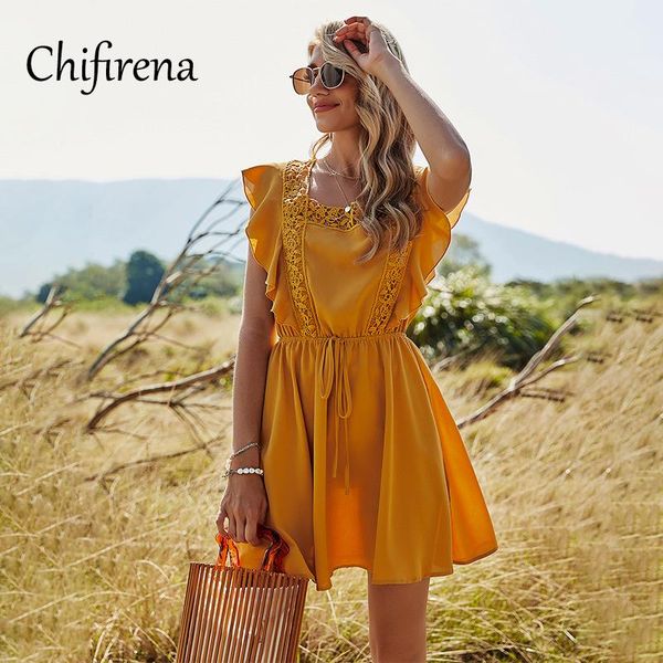 casual dresses chifirena summer women dress ruffle backless tunic high waist woman square collar boho beach sundress vestid, Black;gray
casual dresses chifirena summer women dress ruffle backless tunic high waist woman square collar boho beach sundress vestid, Black;gray