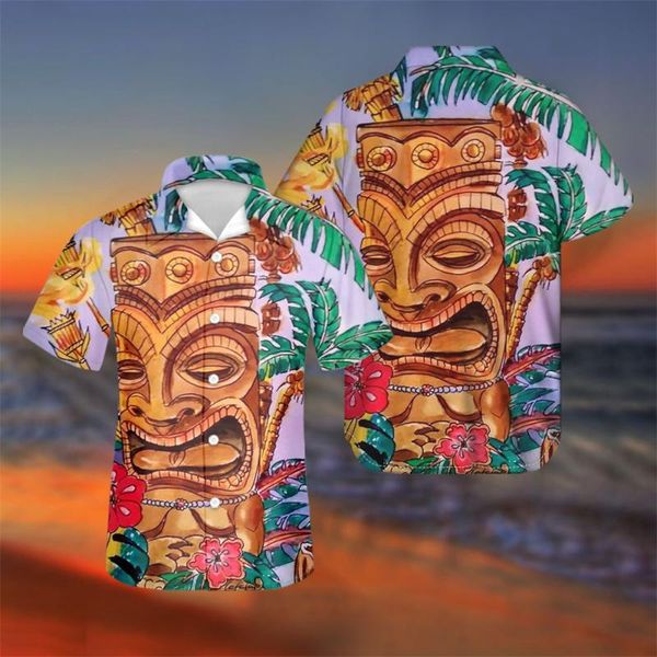 men's casual shirts tiki drum with tropical plam print hawaii cuban summer short sleeve plus size men clothing camisa masculina, White;black
men's casual shirts tiki drum with tropical plam print hawaii cuban summer short sleeve plus size men clothing camisa masculina, White;black