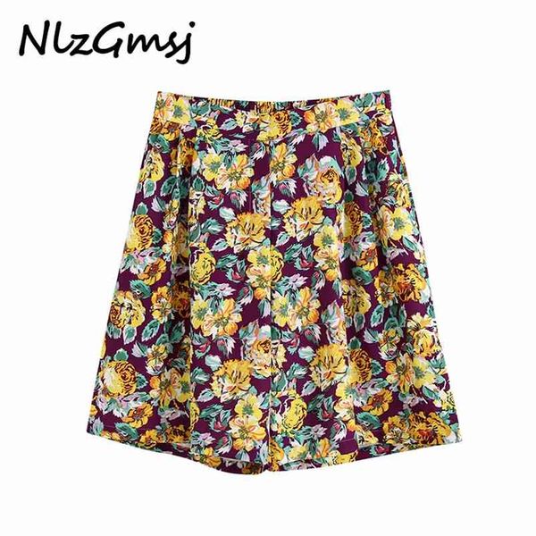 women yellow floral print shorts back strethy waist female retro casual pantalones 210628, White;black
women yellow floral print shorts back strethy waist female retro casual pantalones 210628, White;black