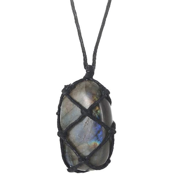 pendant necklaces natural healing stone rope wrap necklace for women men polished irregular palm moonstone labradorite raw energy jewelry, Silver
pendant necklaces natural healing stone rope wrap necklace for women men polished irregular palm moonstone labradorite raw energy jewelry, Silver