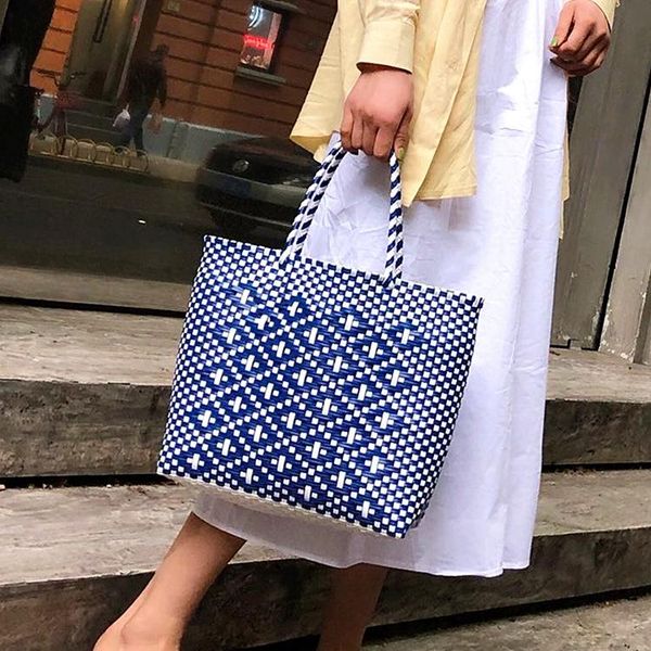 shoulder bags summer beach basket bag capacity heavy duty handmade woven pp plastic handbag plaid checks teacher tote shopping
shoulder bags summer beach basket bag capacity heavy duty handmade woven pp plastic handbag plaid checks teacher tote shopping