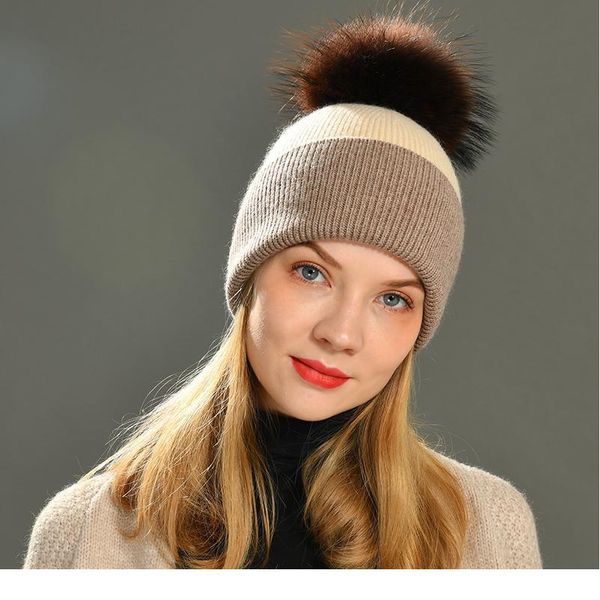 women winter hats cashmere knitted wool cap real fur ball striped knitted hat female fashion cap ladies hedging woo jllybd
women winter hats cashmere knitted wool cap real fur ball striped knitted hat female fashion cap ladies hedging woo jllybd