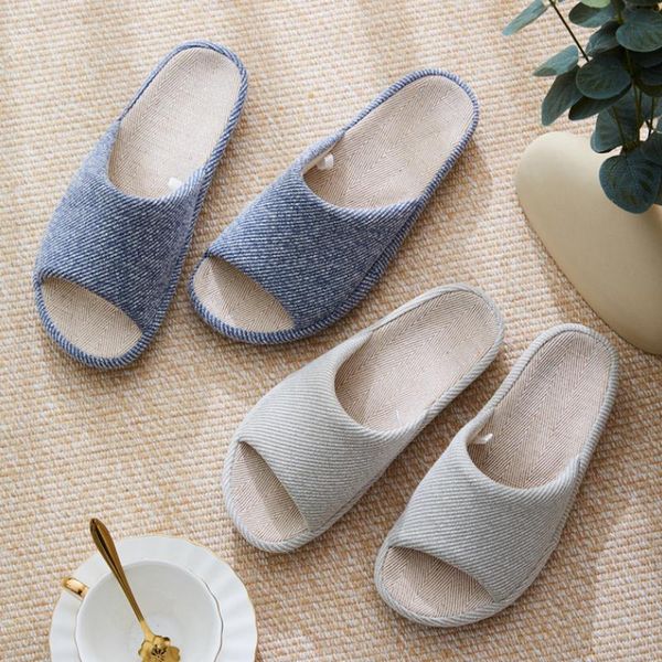 slippers female indoor cotton linen spring summer shoes woman men home floor slipper breathable lovers fashion platform slides, Black 
slippers female indoor cotton linen spring summer shoes woman men home floor slipper breathable lovers fashion platform slides, Black