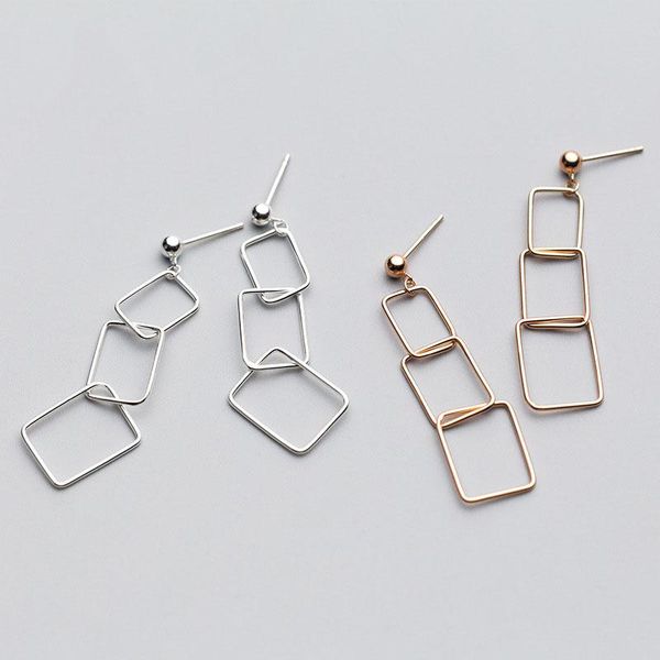 stud rose gold square earrings korean 925 silver jewelry vintage brincos minimalism pendientes kolczyki oorbellen, Golden;silver
stud rose gold square earrings korean 925 silver jewelry vintage brincos minimalism pendientes kolczyki oorbellen, Golden;silver