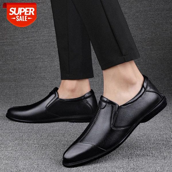 peas shoes spring and autumn breathable business dress men's soft leather cowhide sole middle old casual dad #r094, Black
peas shoes spring and autumn breathable business dress men's soft leather cowhide sole middle old casual dad #r094, Black