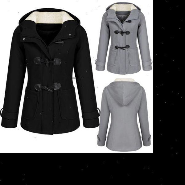 fashion casual winter warm slim hooded jackets coat outwear horn button overcoat autumn women long coat, Black;brown
fashion casual winter warm slim hooded jackets coat outwear horn button overcoat autumn women long coat, Black;brown