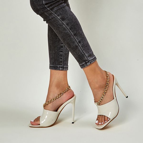 2021 new fashion ankle strap chain design trendy shoes for women sandals summer square toe party stiletto high heels pumps ruvp, Black
2021 new fashion ankle strap chain design trendy shoes for women sandals summer square toe party stiletto high heels pumps ruvp, Black