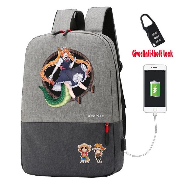 backpack miss kobayashi's dragon maid teenagers anti-theft usb charging knapsack laptravel student book bags
backpack miss kobayashi's dragon maid teenagers anti-theft usb charging knapsack laptravel student book bags