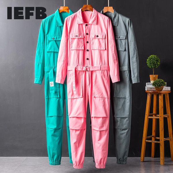 men's pants iefb and women's workwear long sleeve jumpsuit bink blue grey single breasted lapel cloth 2021 spring autumn trousers, Black
men's pants iefb and women's workwear long sleeve jumpsuit bink blue grey single breasted lapel cloth 2021 spring autumn trousers, Black