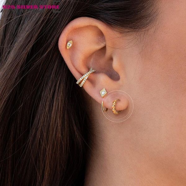 hoop & huggie aide 1 pair pendientes plata 925 earring for women real 925 sterling silver round bead glossy huggies party, Golden;silver
hoop & huggie aide 1 pair pendientes plata 925 earring for women real 925 sterling silver round bead glossy huggies party, Golden;silver