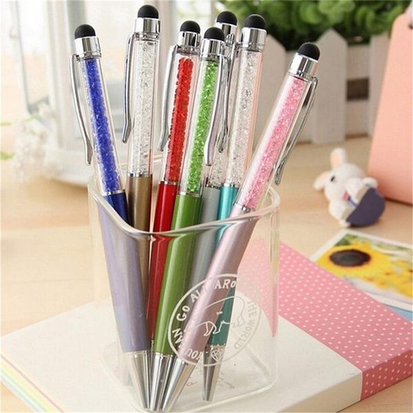 kawaii cute bling crystal diamond ballpoint pen touch screen ballpen stationery canates escolar school writing supplies pens, Blue;orange
kawaii cute bling crystal diamond ballpoint pen touch screen ballpen stationery canates escolar school writing supplies pens, Blue;orange