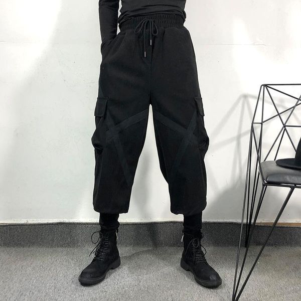 men's pants qiu dong man is pure color loose tight waist contracted false two sets design straight package pants, boot, Black
men's pants qiu dong man is pure color loose tight waist contracted false two sets design straight package pants, boot, Black