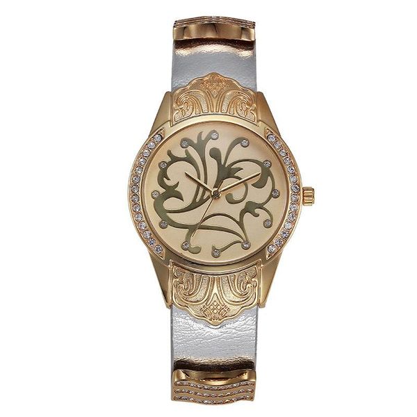 wristwatches women watch retro european pattern dial with diamond point leather strap ladies dress watches gift, Slivery;brown
wristwatches women watch retro european pattern dial with diamond point leather strap ladies dress watches gift, Slivery;brown