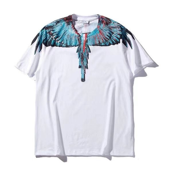 chao brand colorful wing feather short sleeve t-shirt men's and women's hip hop half, White;black
chao brand colorful wing feather short sleeve t-shirt men's and women's hip hop half, White;black