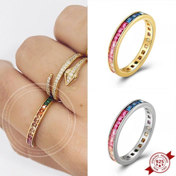 cluster rings plated 24k gold/925 silver rainbow for women geometry wedding engagement ring charming cz jewelry, Golden;silver
cluster rings plated 24k gold/925 silver rainbow for women geometry wedding engagement ring charming cz jewelry, Golden;silver