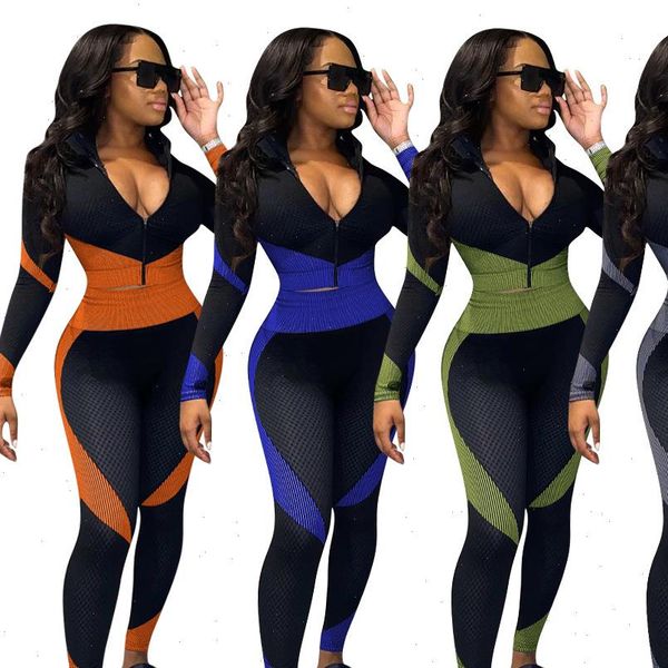 2 piece outfit for women sportwear patchwork zipper v neck pencil leggings fitness matching set mujor wholesale dropshipping, Gray
2 piece outfit for women sportwear patchwork zipper v neck pencil leggings fitness matching set mujor wholesale dropshipping, Gray