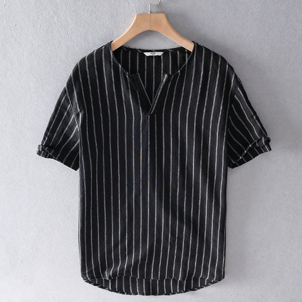 2021 summer new arrival pure linen brand t shirt short-sleeved v neck t-shirt for men comfortable black tshirt mens chemise myd5, White
2021 summer new arrival pure linen brand t shirt short-sleeved v neck t-shirt for men comfortable black tshirt mens chemise myd5, White