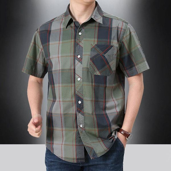 men's casual shirts elasticity shirt soft sweat-absorbent breathable short-sleeve summer men turn-down collar plaid plus size -5xl, White;black
men's casual shirts elasticity shirt soft sweat-absorbent breathable short-sleeve summer men turn-down collar plaid plus size -5xl, White;black