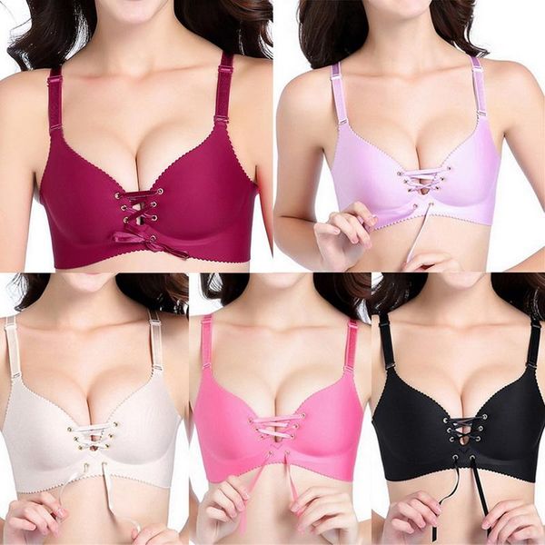 ladies one-piece straps gathering adjustable non-steel ring seamless underwear bra pure color comfortable bra, Red;black
ladies one-piece straps gathering adjustable non-steel ring seamless underwear bra pure color comfortable bra, Red;black
