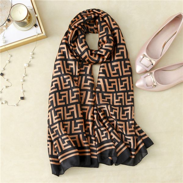 spring and summer new printing simulation silk scarf women's long letter shawl sunscreen beach towel live broadcast, Blue;gray
spring and summer new printing simulation silk scarf women's long letter shawl sunscreen beach towel live broadcast, Blue;gray