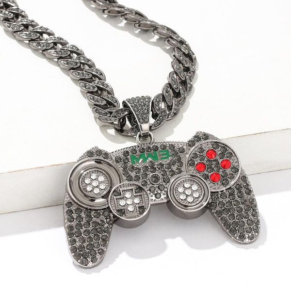 pendant necklaces necklace for men women hip hop iced out bling console handle miami gold cuban link chain choker jewelry gifts, Silver
pendant necklaces necklace for men women hip hop iced out bling console handle miami gold cuban link chain choker jewelry gifts, Silver