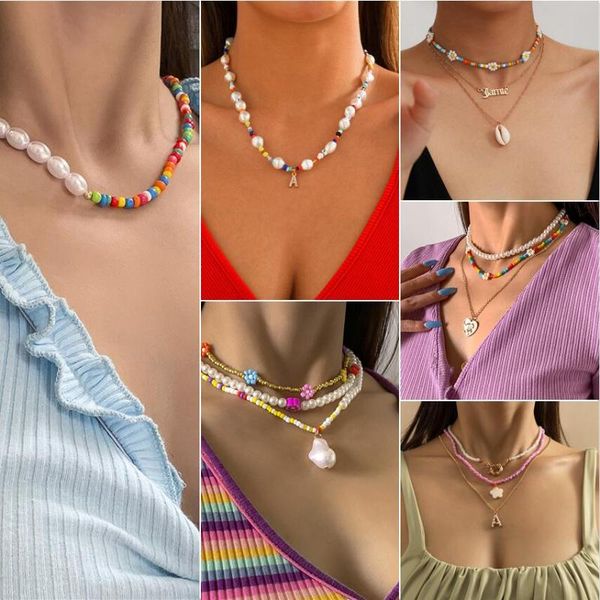 chains vivilady bohemia colorful handmade beaded acrylic butterfly star angel heart weave necklace female jewelry beach drop, Silver
chains vivilady bohemia colorful handmade beaded acrylic butterfly star angel heart weave necklace female jewelry beach drop, Silver