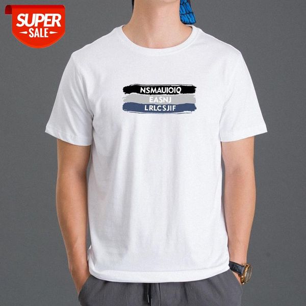 trendy men's t-shirt casual simple pattern printing pure cotton short sleeve large size round neck #cl5o, White;black
trendy men's t-shirt casual simple pattern printing pure cotton short sleeve large size round neck #cl5o, White;black