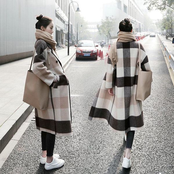 women's wool & blends cashmere overcoat middle and long versatile autumn winter hepburn style small thickened cotton tweed jacket, Black
women's wool & blends cashmere overcoat middle and long versatile autumn winter hepburn style small thickened cotton tweed jacket, Black