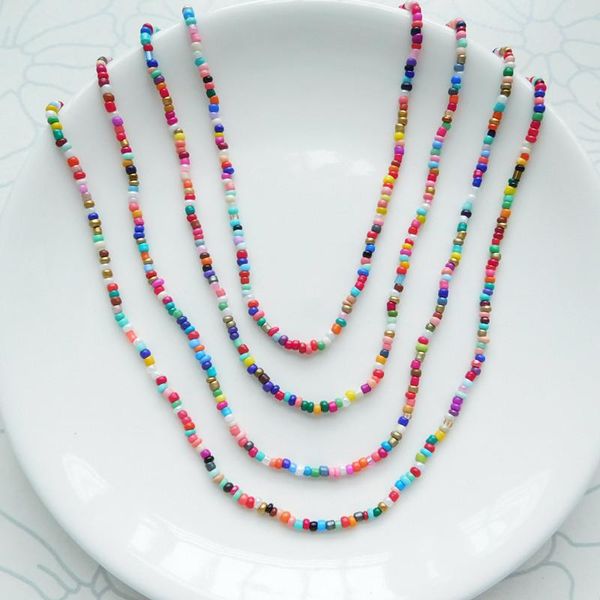 chokers fashion simple style seed bead long necklace women's multilevel bohemian jewelry basic choker summer collier femme gift, Golden;silver
chokers fashion simple style seed bead long necklace women's multilevel bohemian jewelry basic choker summer collier femme gift, Golden;silver