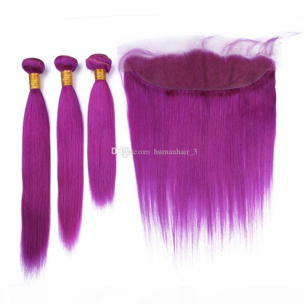 purple color straight 3bundles extensions with ear to ear lace frontal 13x4 straight human hair wefts with purple color lace frontal closure, Black;brown
purple color straight 3bundles extensions with ear to ear lace frontal 13x4 straight human hair wefts with purple color lace frontal closure, Black;brown