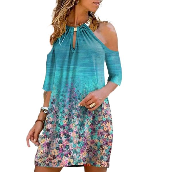 women's clothing sleeve dress multicolor printing halter strapless skirt female, Black;gray
women's clothing sleeve dress multicolor printing halter strapless skirt female, Black;gray