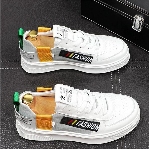 new men fashion casual shoes summer leather youth trending breathable white shoe male thick bottom leisure sneakers, Black
new men fashion casual shoes summer leather youth trending breathable white shoe male thick bottom leisure sneakers, Black